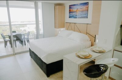🏖️ APARTASUITE EN ARRIENDO DE LARGO PLAZO – CARTAGENA BEACH RESORT, CRESPO 🏖️