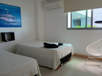 🌊 APARTAMENTO EN ARRIENDO CON VISTA AL MAR – CONDOMINIO BEACH CLUB, CRESPO, CARTAGENA 🌴